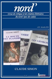 Revue Nord' Tome 68 : Claude Simon - décembre 2016