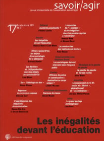 Savoir/agir n.17 : les inégalités devant l'éducation