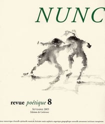 Revue nunc n.8 : Jean-Louis Chrétien
