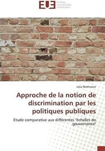 Approche de la notion de discrimination par les politiques publiques