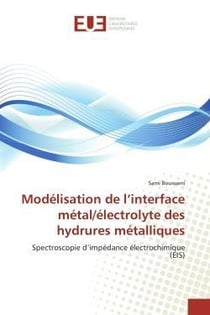 Modelisation de l'interface metal/electrolyte des hydrures metalliques - spectroscopie d'impedance e