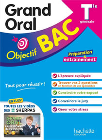 Objectif BAC Tle spécialité Grand Oral BAC 2026