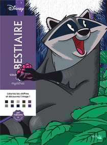 Art-thérapie ; coloriages mystères : bestiaire Disney