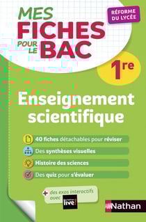 MES FICHES ABC DU BAC Tome 5 : enseignement scientifique - 1re (édition 2019)