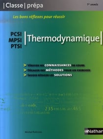 Thermodynamique - pcsi, mpsi, ptsi - classe prépa 1ère année (édition 2007)