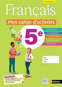 Français - 5e - mon cahier d'activités (édition 2023)