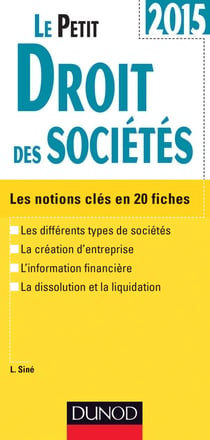 Le petit droit des sociétés 2015 (8e édition)