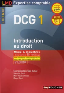 Dcg 1 - introduction au droit (6e édition)