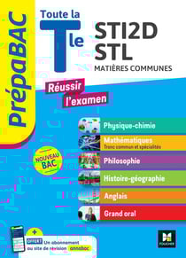 Prépabac : réussir l'examen - terminale STI2D, STL - cours, QCM, sujets corrigés