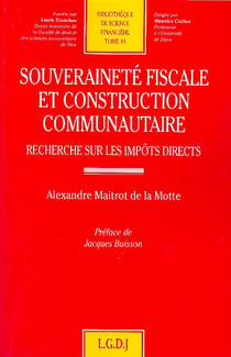 Souverainete fiscale et construction communautaire - vol44 - recherche sur les impots directs