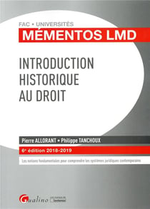 Introduction historique au droit (édition 2018/2019)