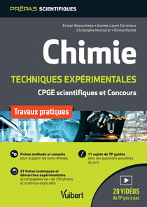 Chimie - techniques expérimentales - CPGE scientifiques et concours- travaux pratiques