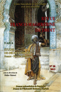 Revue franco-maghrébine de droit  N°20
