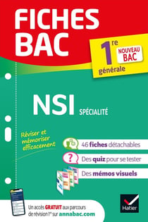 Fiches bac Tome 31 : NSI, spécialité - 1re générale (édition 2022)