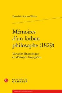 Mémoires d'un forban philosophe (1829) - variation linguistique et idéologies langagières