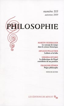 Minuit Tome 103 - revue philosophie