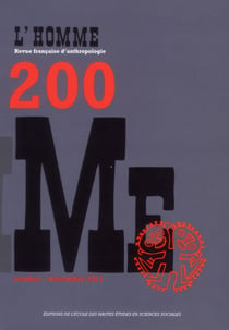 Revue l'homme n.200 - décrire, écrire