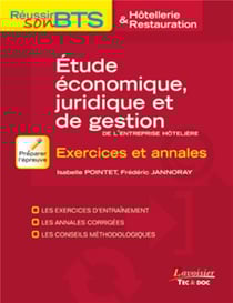 BTS hôtellerie-restauration - études économiques, juridiques et de gestion - exercices et annales