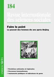 Revue riss n.184 - faire le point - le pouvoir des femmes dix ans après beijing