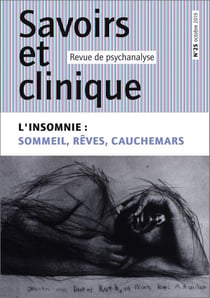 Savoirs et clinique n.25 : octobre 2019 - l'insomnie : sommeil, rêves, cauchemars