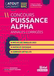 Concours puissance alpha : annales corrigées - inclus les annales 2023