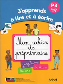 J'apprends à lire et à écrire - Mon cahier de pré-primaire - P3 (GS) Congo B