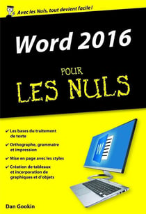 Word 2016 : Poche Pour Les Nuls