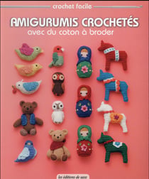 Amigurumis crochetés avec du coton à broder