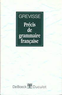 Precis de grammaire francaise