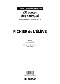 20 contes des pourquoi - fichier de l'élève