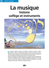 La musique - chronologie - instruments et solfège