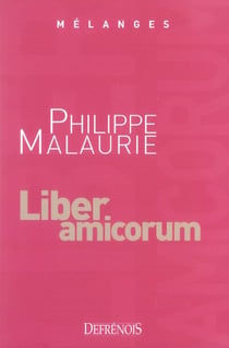 Melanges en l'honneur de philippe malaurie