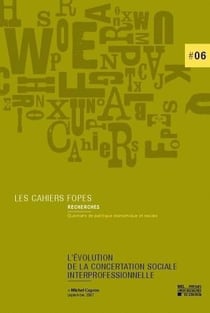 Évolution de la concertation sociale interprofessionnelle