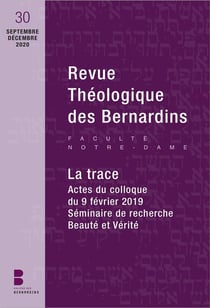 Revue théologique des Bernardins n.30 : la trace