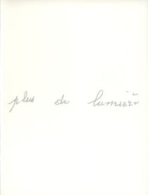 Plus de lumière