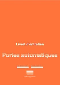 Livret d'entretien pour porte automatique de garage