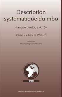 Description systematique du mbo langue bantoue a.15