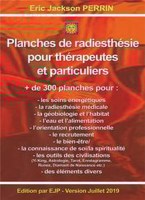 Planches de radiesthésie pour thérapeutes et particuliers