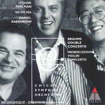 Brahms : double concerto / mendelssohn : violin concerto