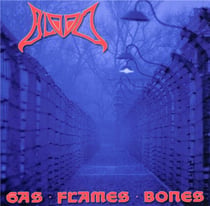 Gas. flame. bones