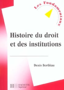 Histoire du droit et des institutions