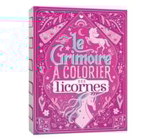 Le grimoire des licornes à colorier - avec paillettes
