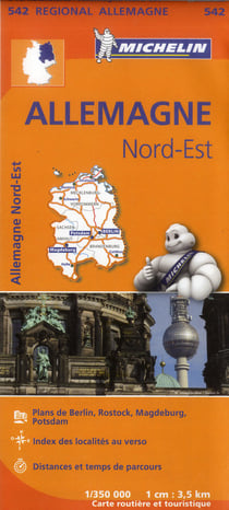 Carte Régionale Allemagne Nord-Est