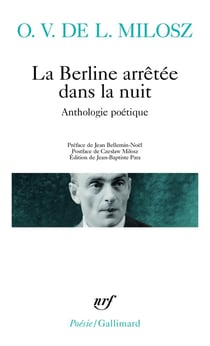 La berline arrêtée dans la nuit - anthologie poétique
