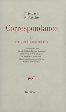 Correspondance : Avril 1869 - Décembre 1874
