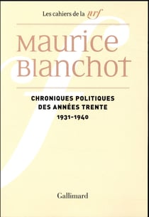 Chroniques politiques des années trente