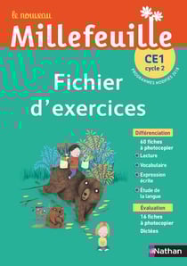 MILLE-FEUILLES : français - fichier d'exercices - CE1 (édition 2019)