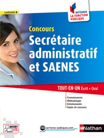 Concours secretaire administratif et SAENES - catégorie B (édition 2016)