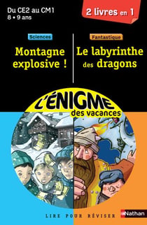 L'enigme des vacances primaire - l'énigme montagne explosive - le labyrinthe des dragons - du ce2 au cm1