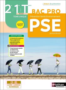 Prévention santé environnement - Tome unique - 2de/1re/Term Bac Pro - Coll. Acteurs de prévention - Éd. 2025 - Livre + licence